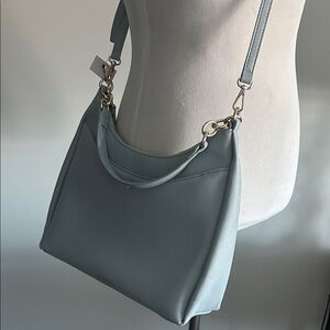 LC Lauren Conrad light Blue vegan leather spring summer Shoulder Bag purse